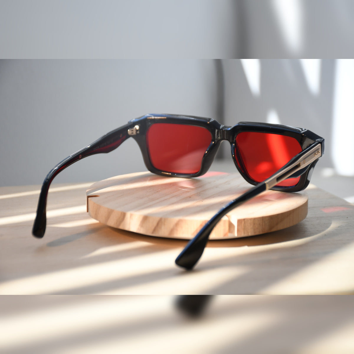 Amsterdam Square Sonnenbrille — Schwarz & Gelb