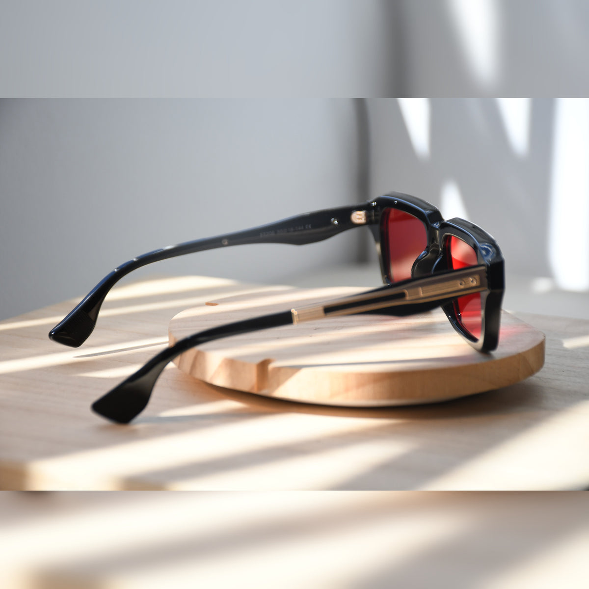 Amsterdam Square Sonnenbrille — Schwarz & Gelb